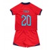 Maillot de foot Angleterre Phil Foden #20 Extérieur vêtements enfant Monde 2022 Manches Courtes (+ pantalon court)